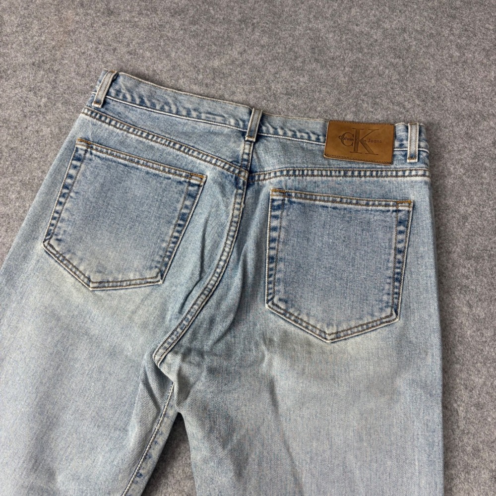 Vintage Calvin Klein Jeans Womens 13 Light Wash Straight Leg High Rise Blue USA - Picture 2 of 7